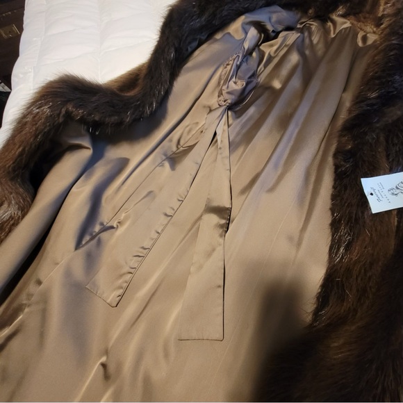 Canadian Beaver vintage Fur Coat 🧥 Full Length. Long and elegant - Picture 6 of 7